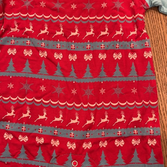 Kickee Pants Long Sleeve Raglan Romper- Nordic Print - Picture 2 of 4